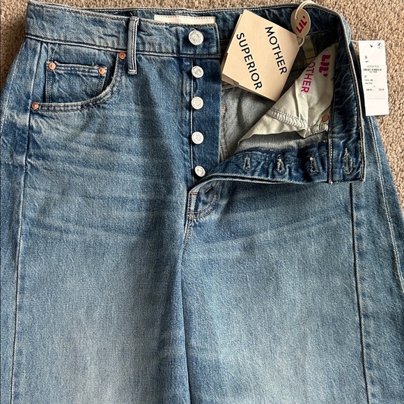 NWT MOTHER Lil’ Pipe Dream Button Sneak in Folk Star. Size 26P. - Picture 8 of 14